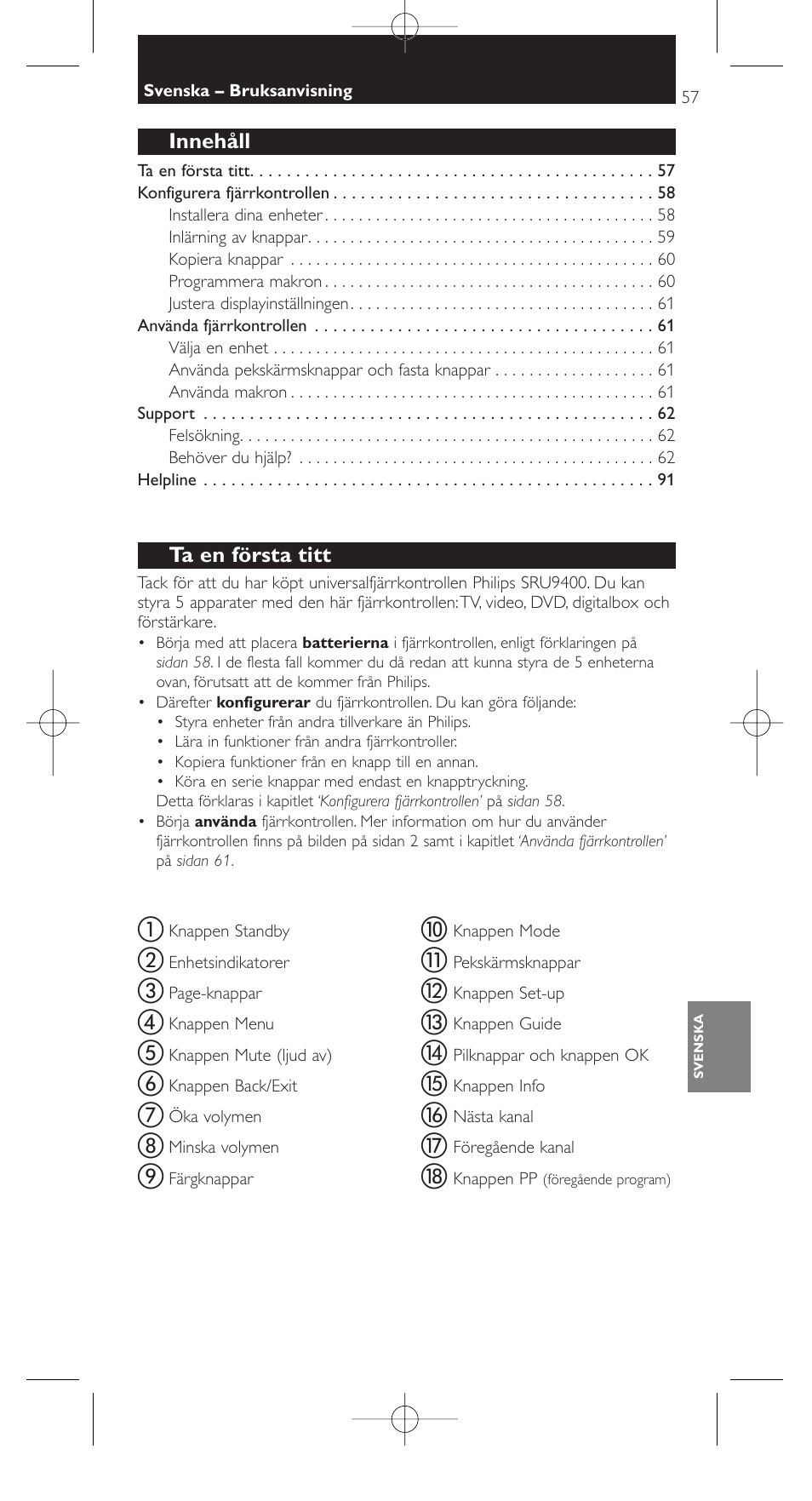 Philips SRU9400 User Manual | Page 57 / 96