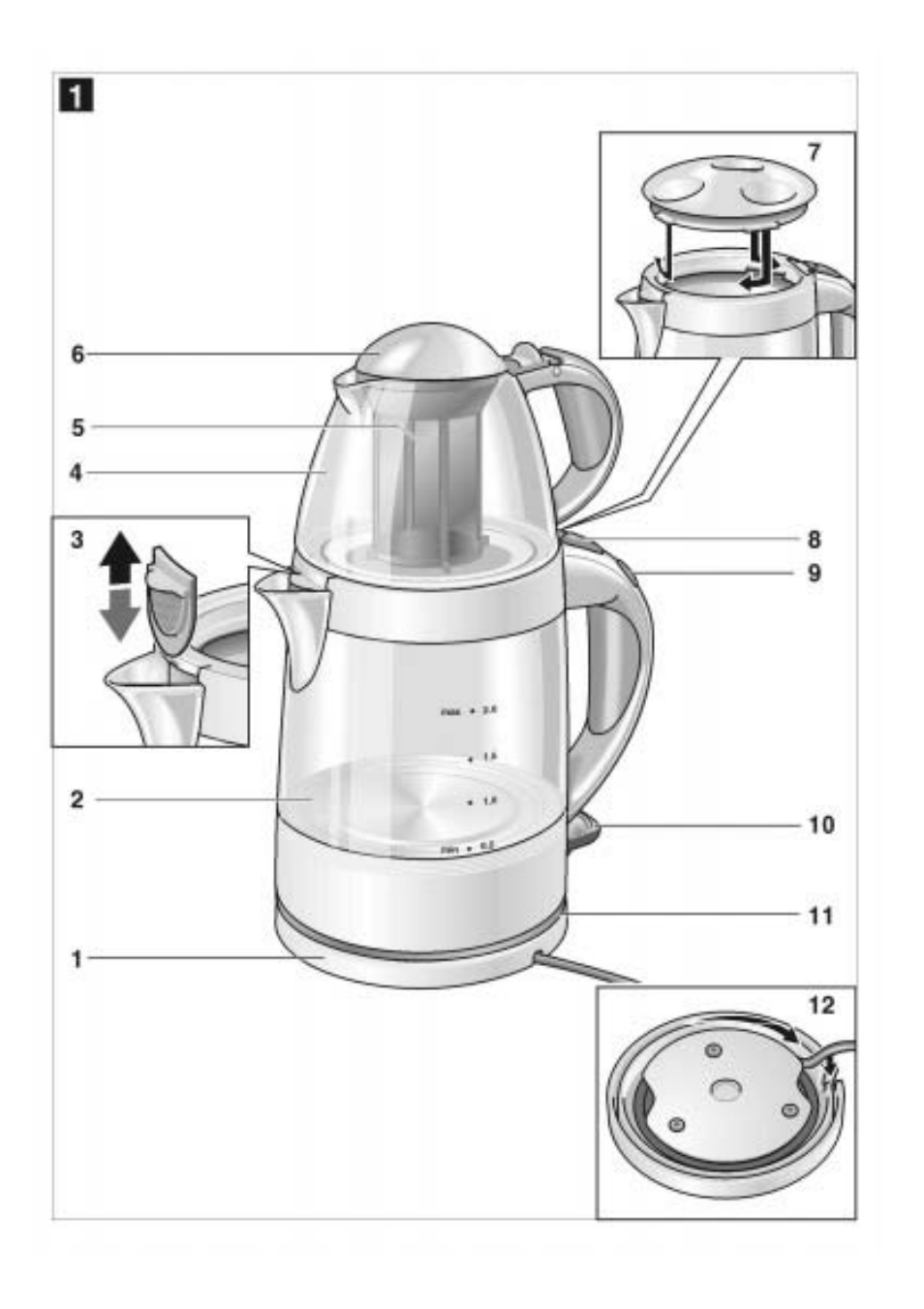 Bosch TTA2009 Teebereiter Türkische Art Primärfarbe elfenbein Sekundärfarbe silber User Manual | Page 65 / 67