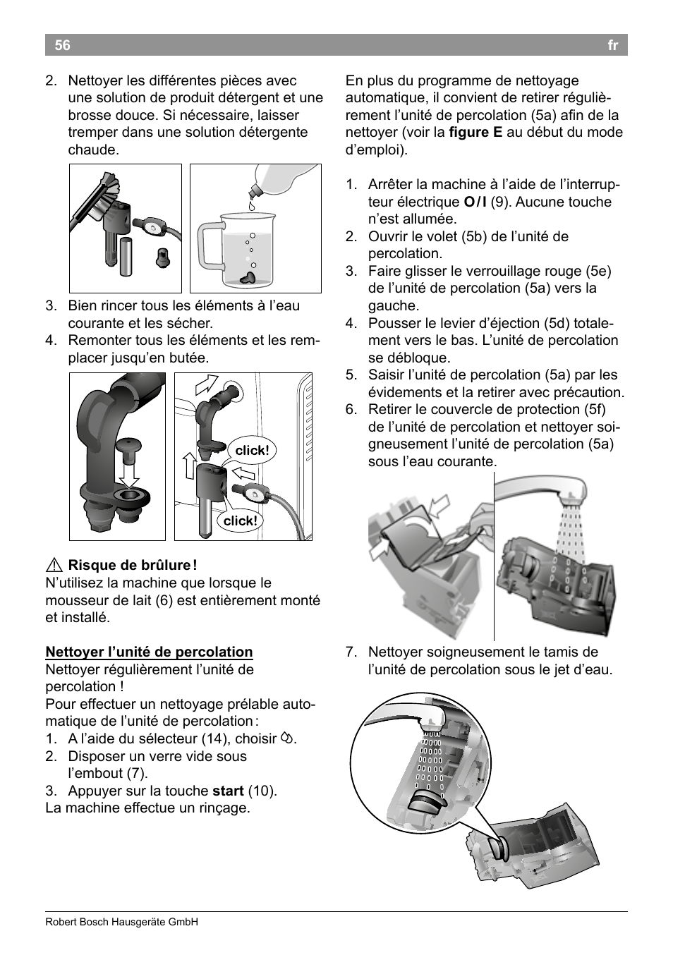 Bosch TES50358DE VeroCafe Latte Kaffeevollautomat Dunkelbraun Silent Evening User Manual | Page 60 / 94
