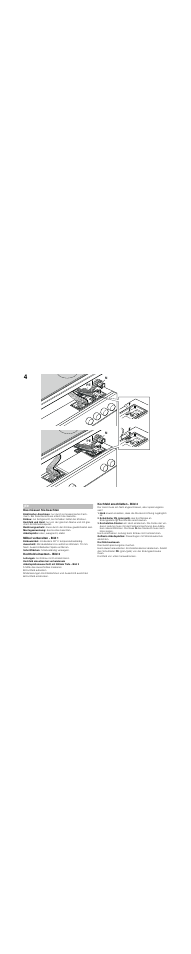 Das müssen sie beachten, Möbel vorbereiten - bild 1, Kochfeld einsetzen - bild 2 | Mitte des ausschnittes markieren, Kochfeld aufsetzen, Kochfeld eindrücken, Kochfeld anschließen - bild 4, Kochfeld ausbauen | Bosch NKH645G17M Edelstahl umlaufender Rahmen Elektro-Kochmulde User Manual | Page 2 / 8