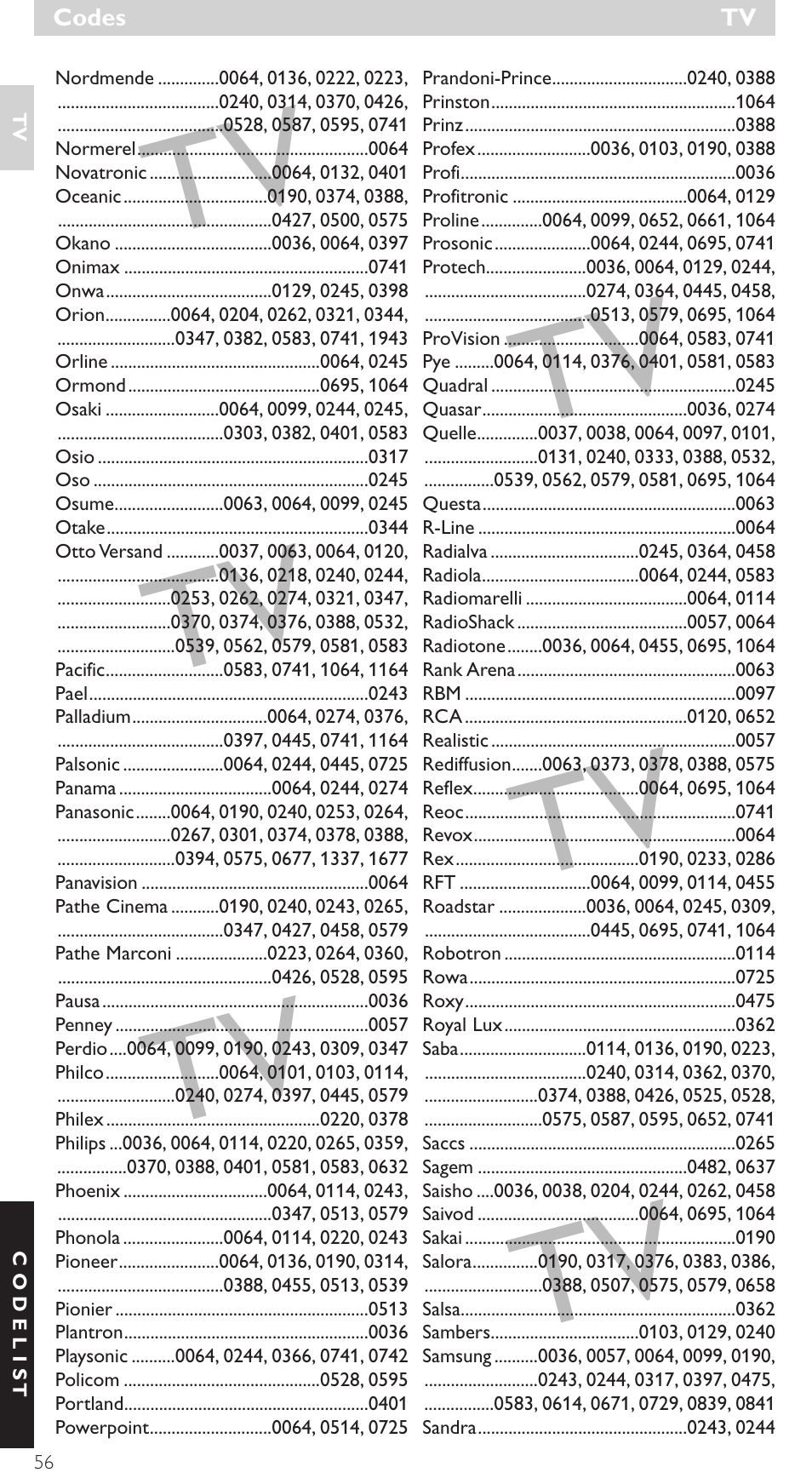 Philips SRU4010 User Manual | Page 56 / 64