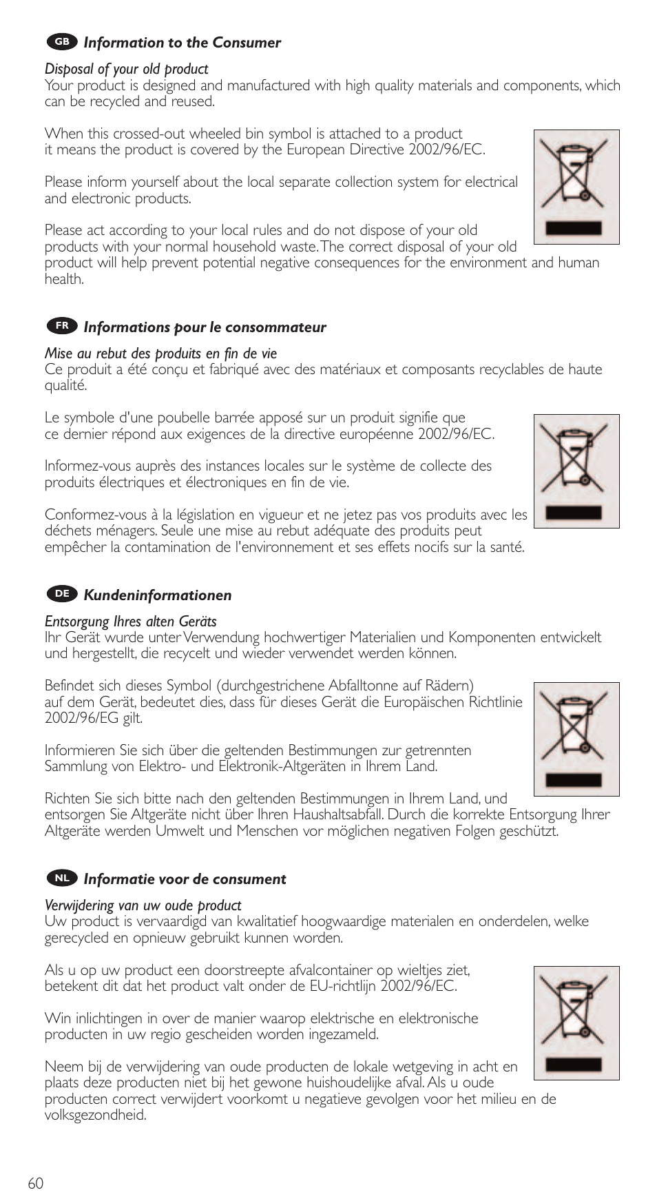 Philips SRU4010 User Manual | Page 60 / 64