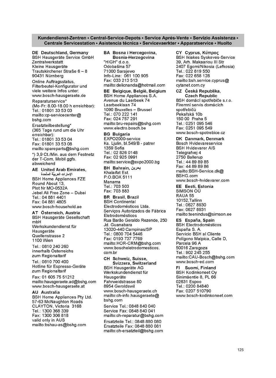 Bosch BSG82212 schwarz Bodenstaubsauger Beutel ergomaxx professional 2200 W User Manual | Page 130 / 142