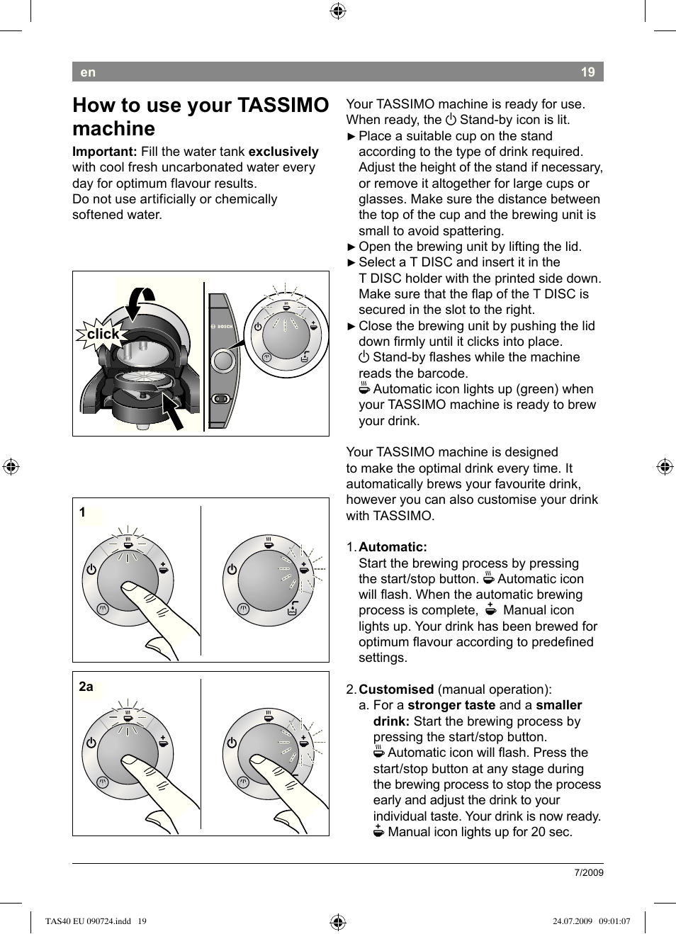 Bosch Multigetränkesystem TAS4011 Silk Silver anthrazit User Manual | Page 21 / 70