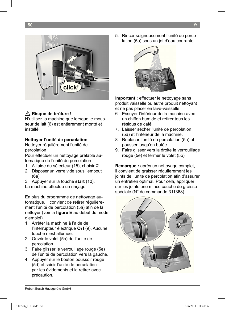 Bosch TES50658DE VeroCafe LattePro Kaffeevollautomat Dunkles Espressobraun Dark Espresso User Manual | Page 54 / 88