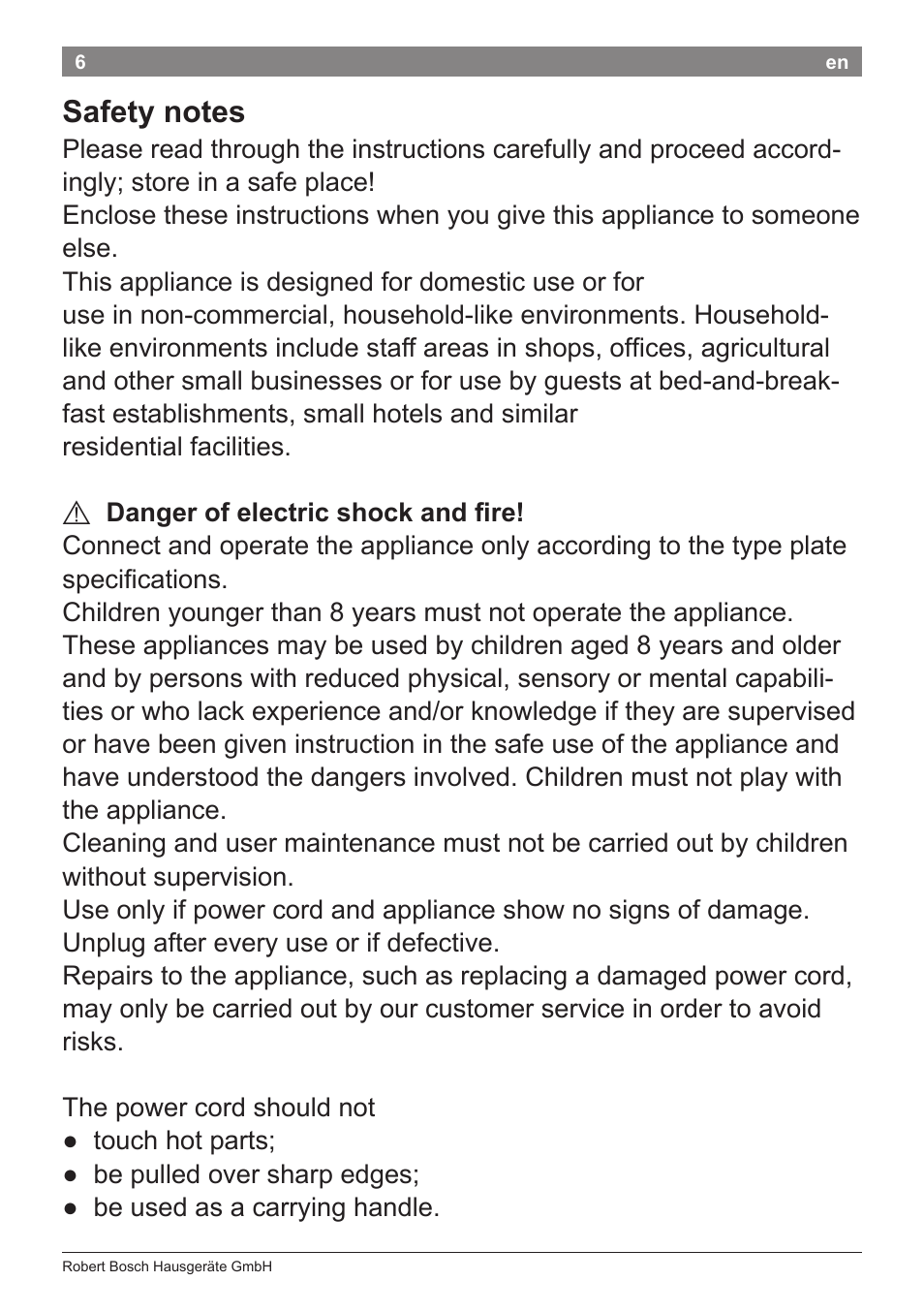 Bosch PHS2112 Haarglätter PureStyle User Manual | Page 10 / 91