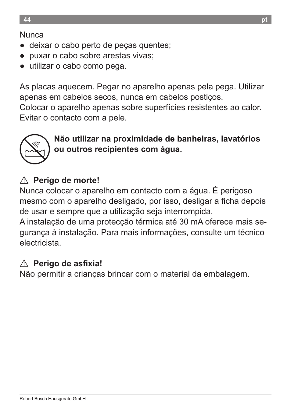 Bosch PHS2112 Haarglätter PureStyle User Manual | Page 48 / 91
