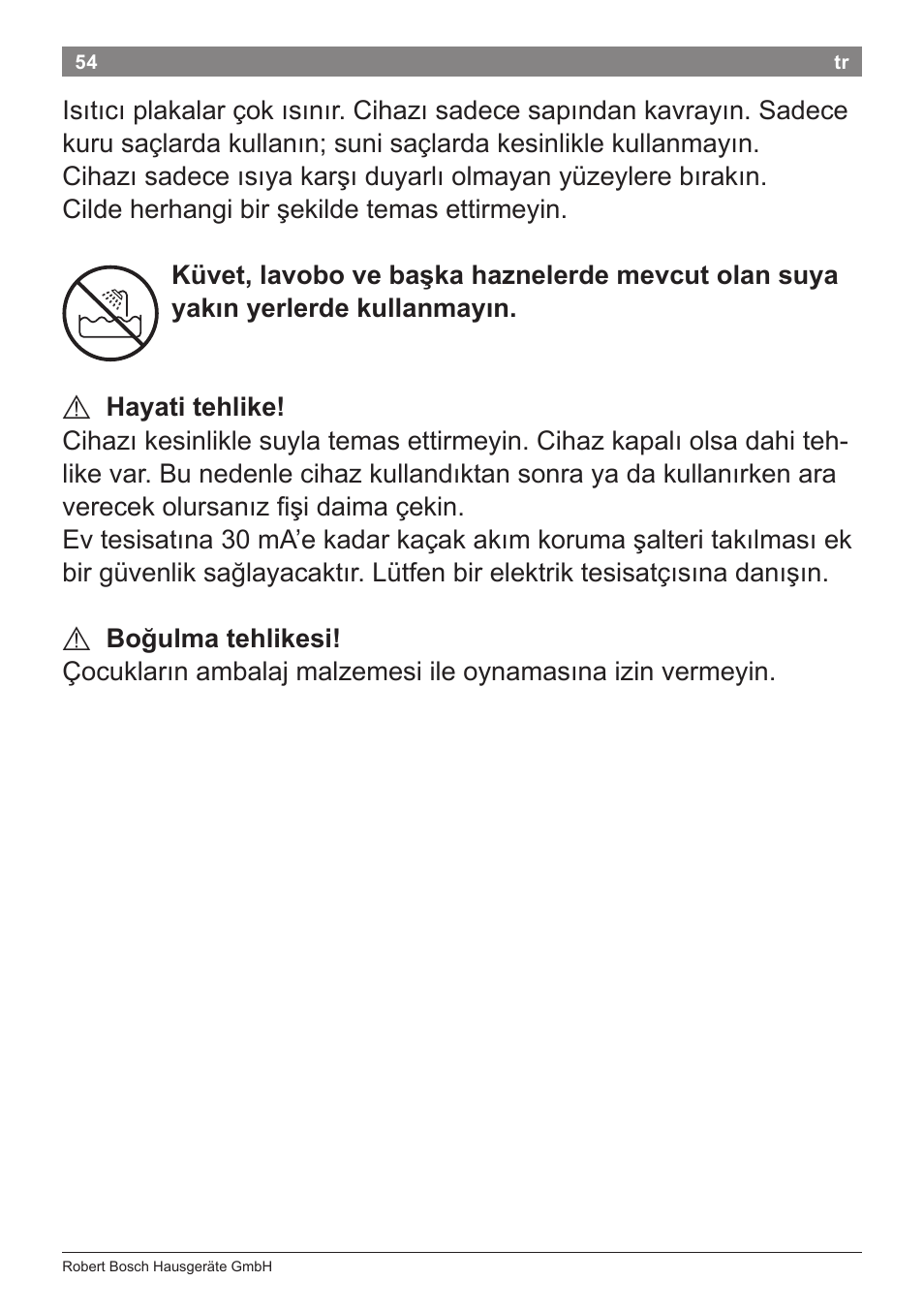 Bosch PHS2112 Haarglätter PureStyle User Manual | Page 58 / 91