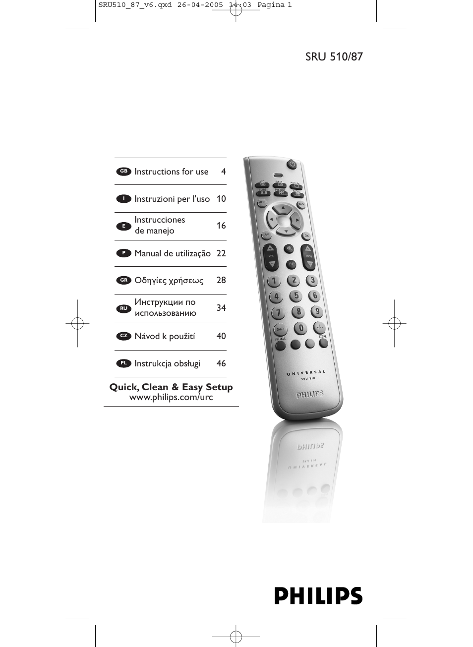 Philips SRU510 User Manual | 60 pages