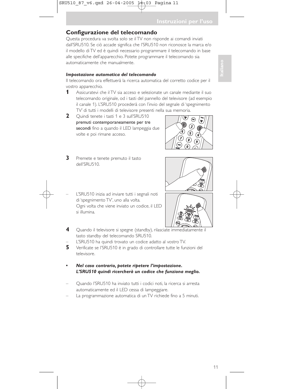 Philips SRU510 User Manual | Page 11 / 60