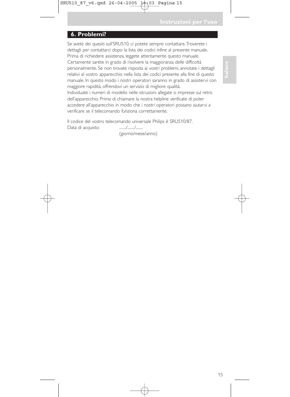 Philips SRU510 User Manual | Page 15 / 60