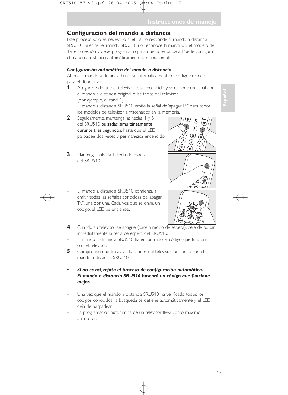 Philips SRU510 User Manual | Page 17 / 60