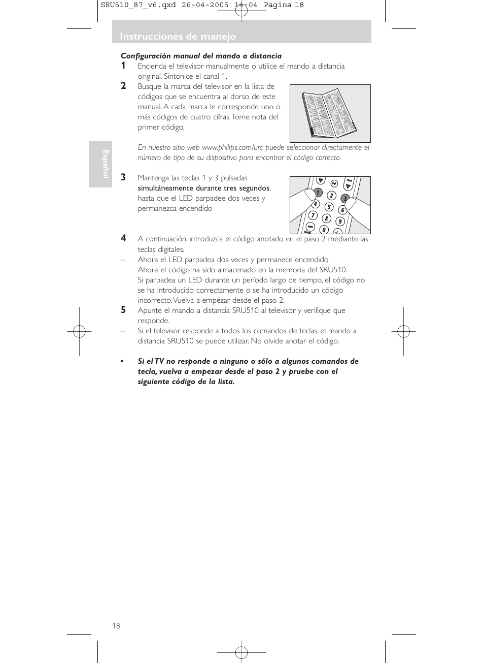 Philips SRU510 User Manual | Page 18 / 60