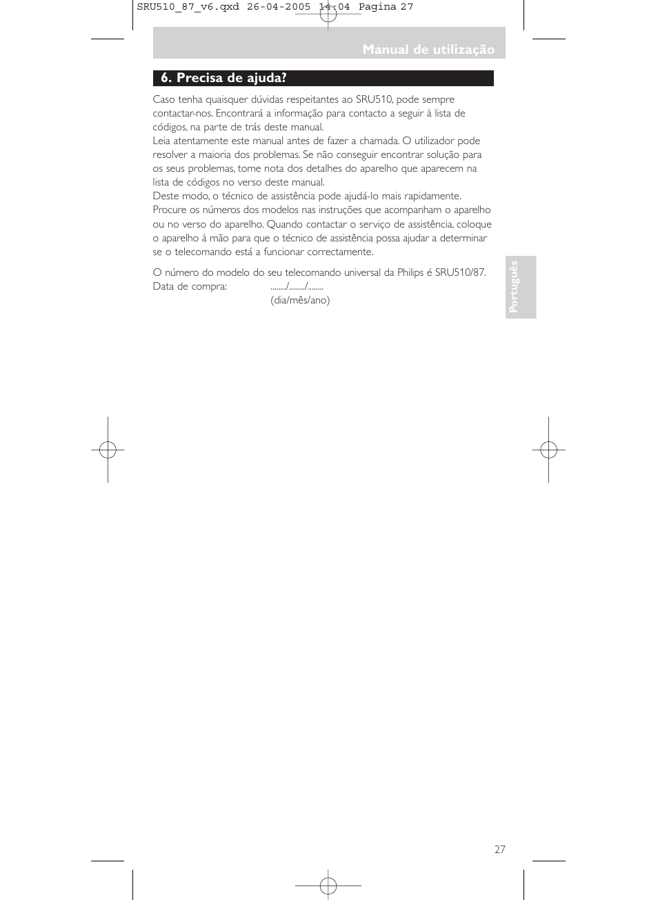 Philips SRU510 User Manual | Page 27 / 60