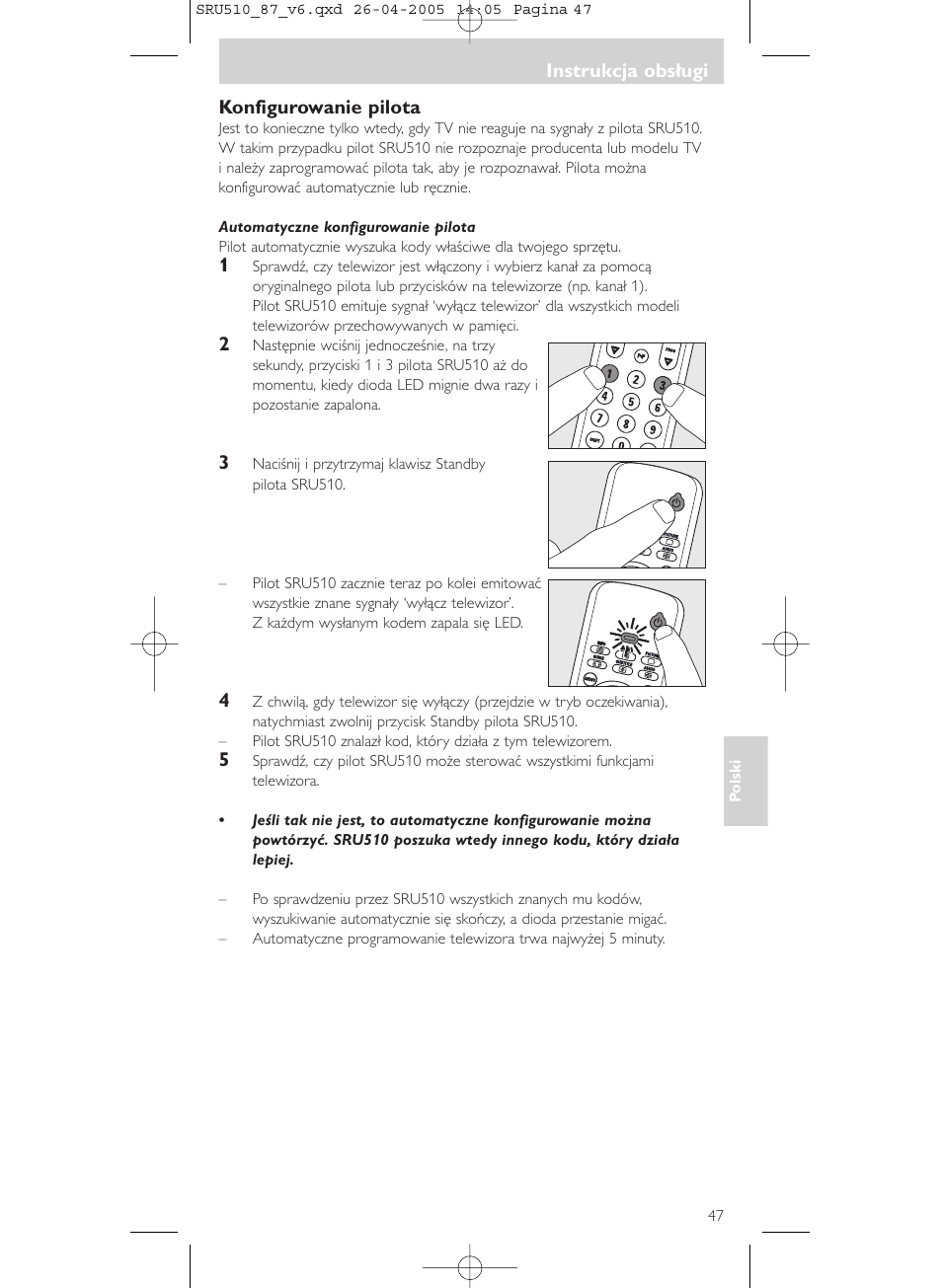 Philips SRU510 User Manual | Page 47 / 60