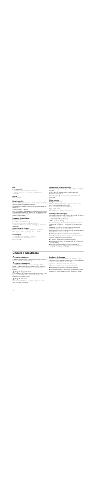 Fase intensiva, Paragem do ventilador, Iluminação | Sinal sonoro, Indicação de saturação, Limpeza e manutenção, Perigo de queimaduras, Perigo de choque elétrico, Perigo de choque eléctrico, Perigo de ferimentos | Bosch DWK09M850 User Manual | Page 42 / 88