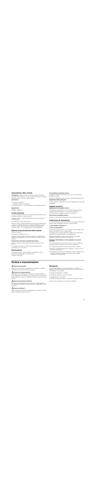 Impostazione della ventola, Avvertenza, Livello intensivo | Ritardo di funzionamento della ventola, Illuminazione, Segnale acustico, Indicazione di saturazione, Pulizia e manutenzione, Pericolo di incendio, Pericolo di scossa elettrica | Bosch DWK09M850 User Manual | Page 49 / 88