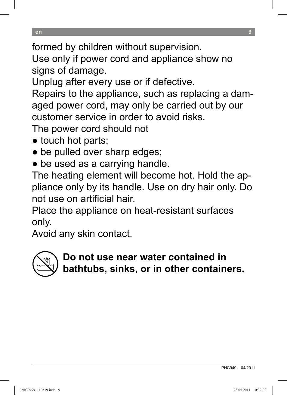 Bosch PHC9490 Lockenstab ProSalon User Manual | Page 11 / 116