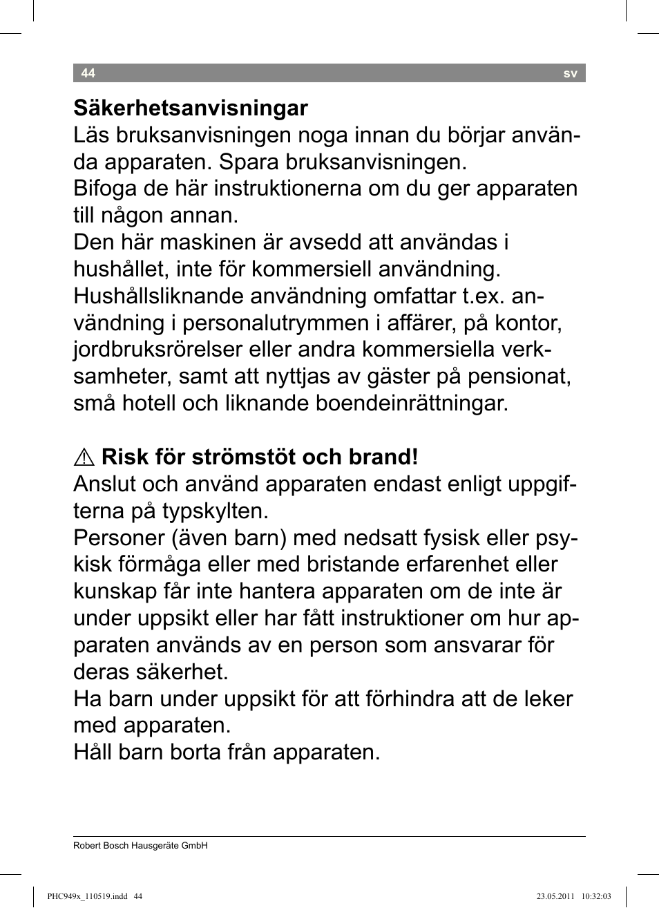 Bosch PHC9490 Lockenstab ProSalon User Manual | Page 46 / 116