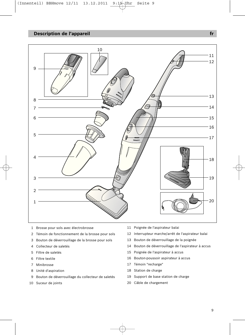 Bosch Hand-Akkusauger 2-in-1 BBHMOVE4 champagner metallic Move 2in1 18V User Manual | Page 11 / 94