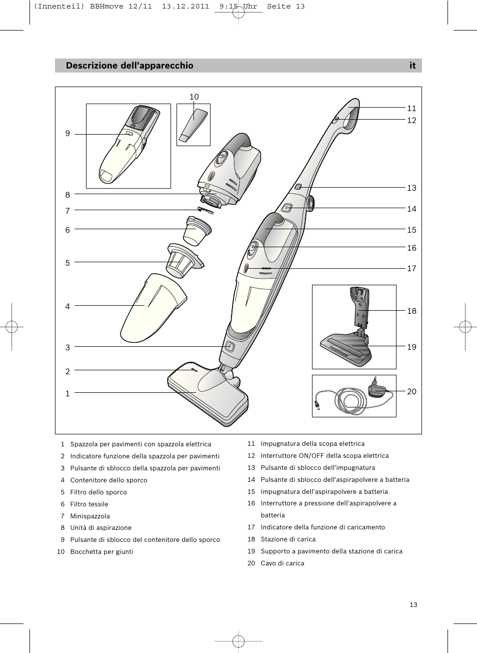 Bosch Hand-Akkusauger 2-in-1 BBHMOVE4 champagner metallic Move 2in1 18V User Manual | Page 15 / 94