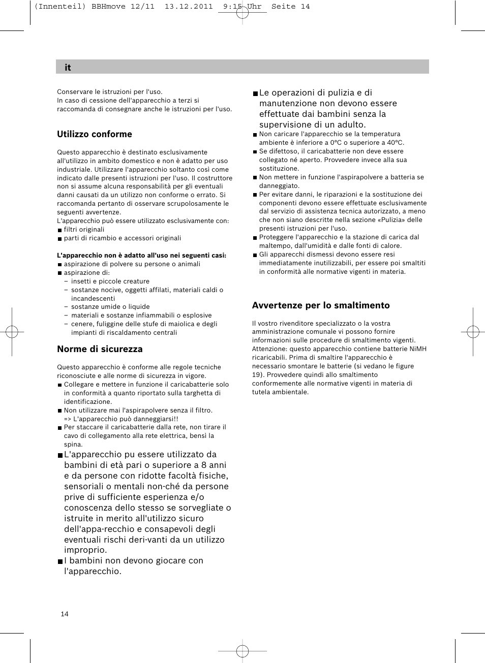 Bosch Hand-Akkusauger 2-in-1 BBHMOVE4 champagner metallic Move 2in1 18V User Manual | Page 16 / 94