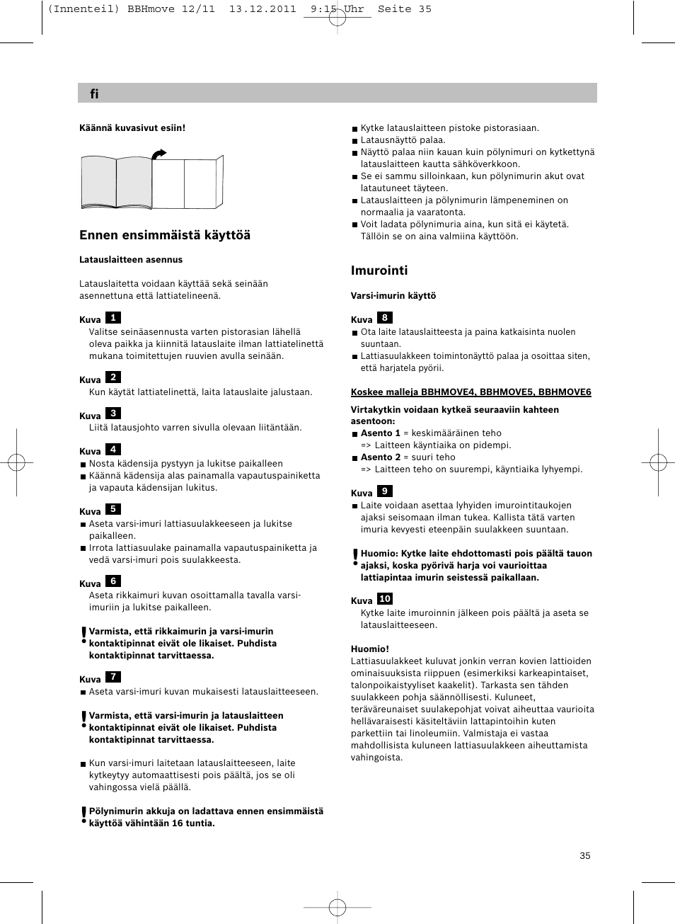 Bosch Hand-Akkusauger 2-in-1 BBHMOVE4 champagner metallic Move 2in1 18V User Manual | Page 37 / 94