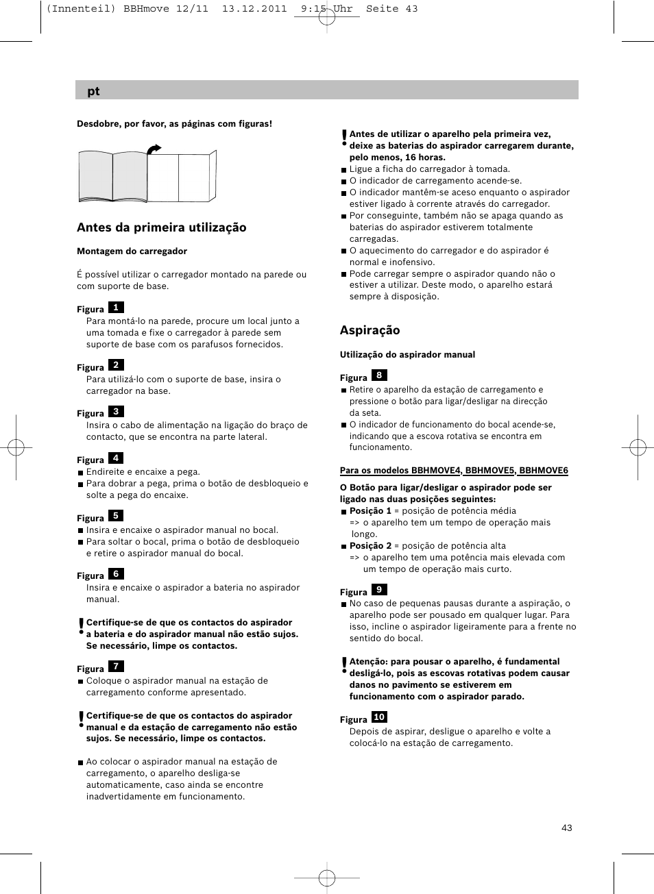 Bosch Hand-Akkusauger 2-in-1 BBHMOVE4 champagner metallic Move 2in1 18V User Manual | Page 45 / 94