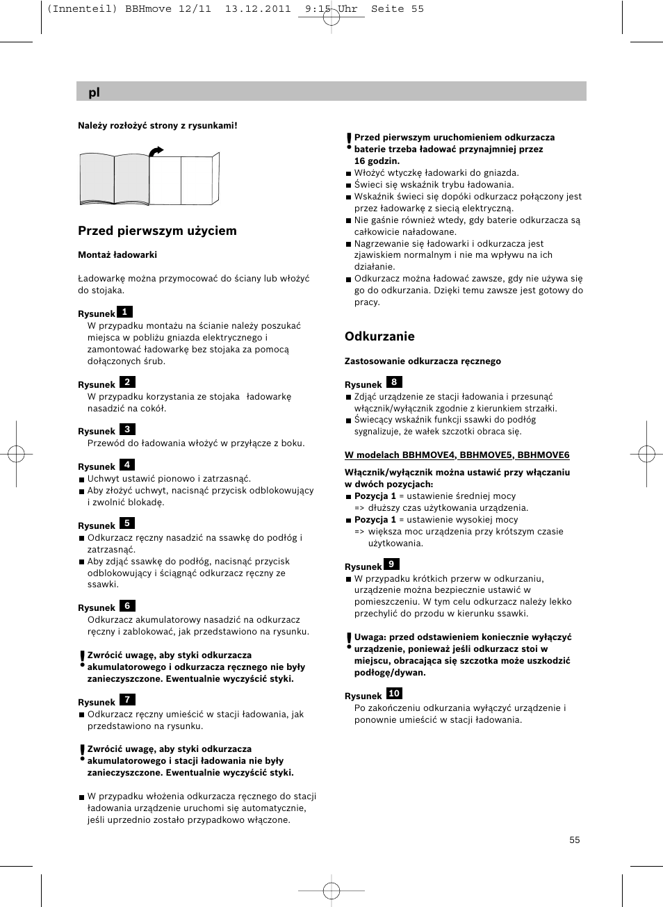 Bosch Hand-Akkusauger 2-in-1 BBHMOVE4 champagner metallic Move 2in1 18V User Manual | Page 57 / 94