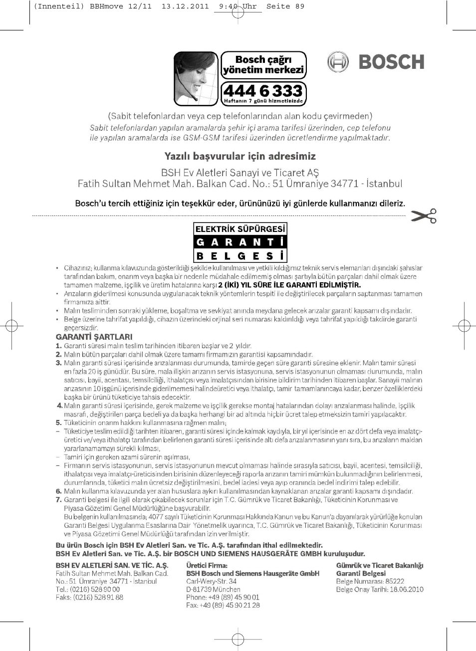 Bosch Hand-Akkusauger 2-in-1 BBHMOVE4 champagner metallic Move 2in1 18V User Manual | Page 91 / 94