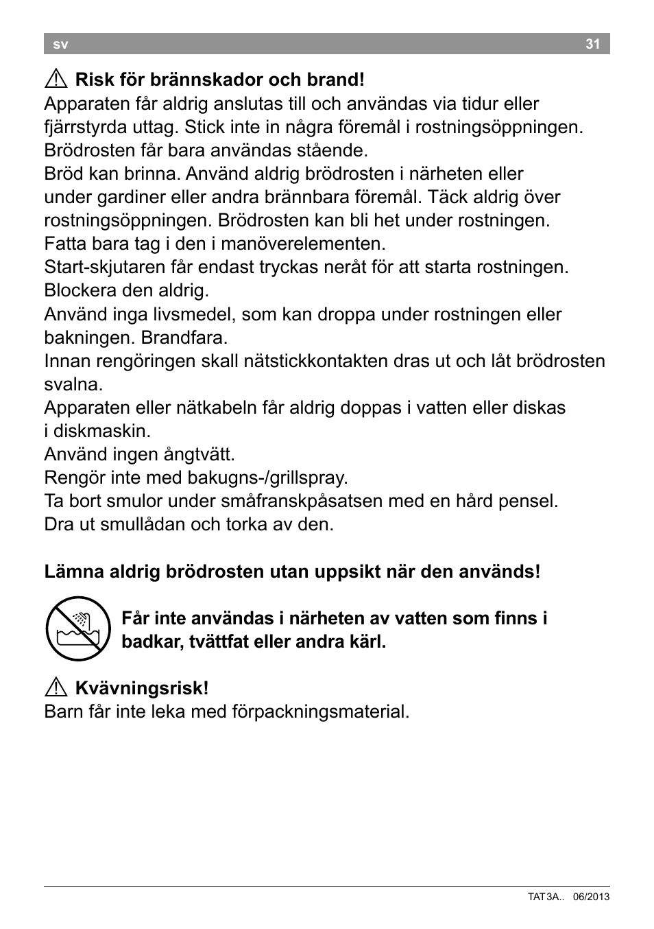 Bosch TAT3A001 Toaster Langschlitz CompactClass Primärfarbe weiß Sekundärfarbe Hellgrau User Manual | Page 34 / 89