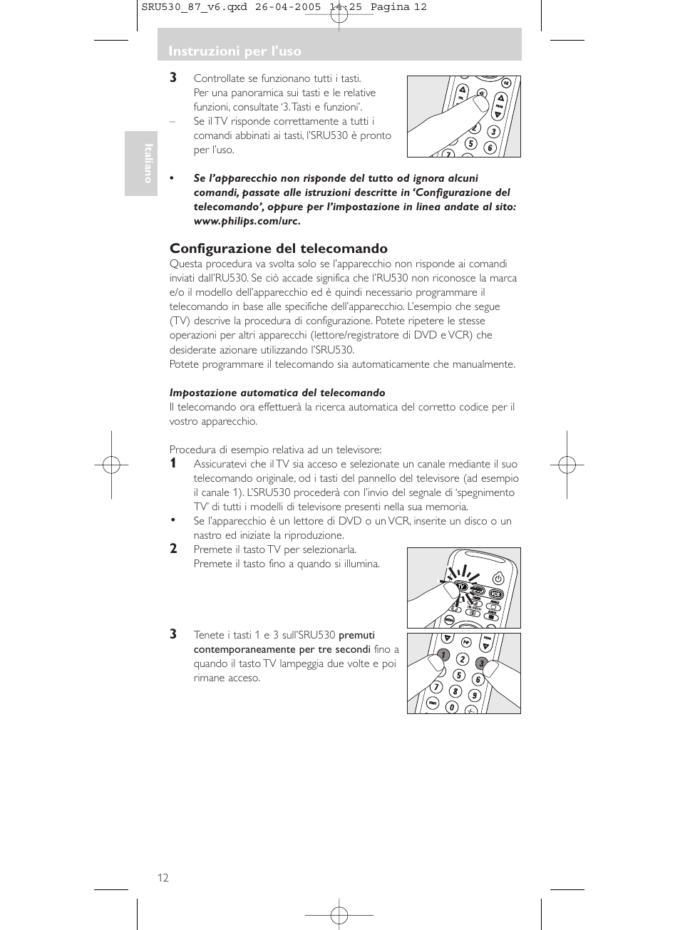 Philips SRU530 User Manual | Page 12 / 78