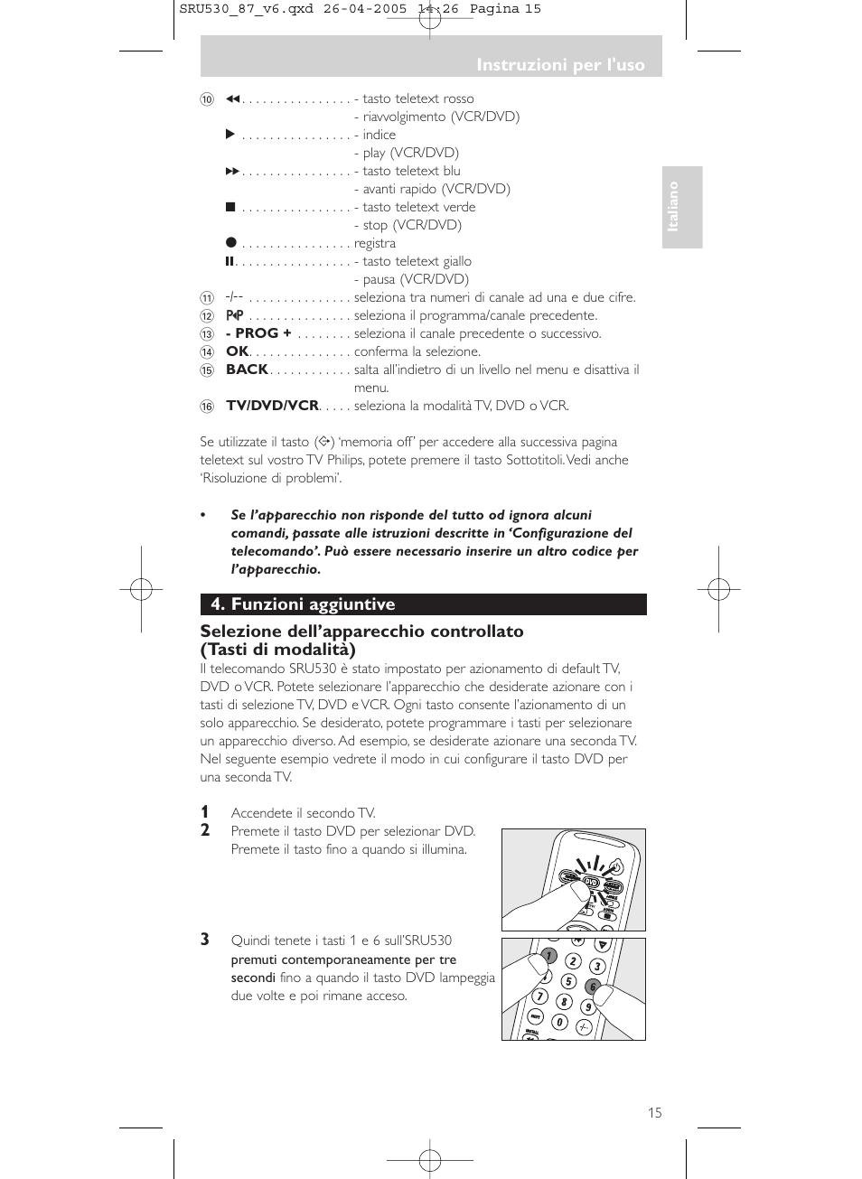 Philips SRU530 User Manual | Page 15 / 78
