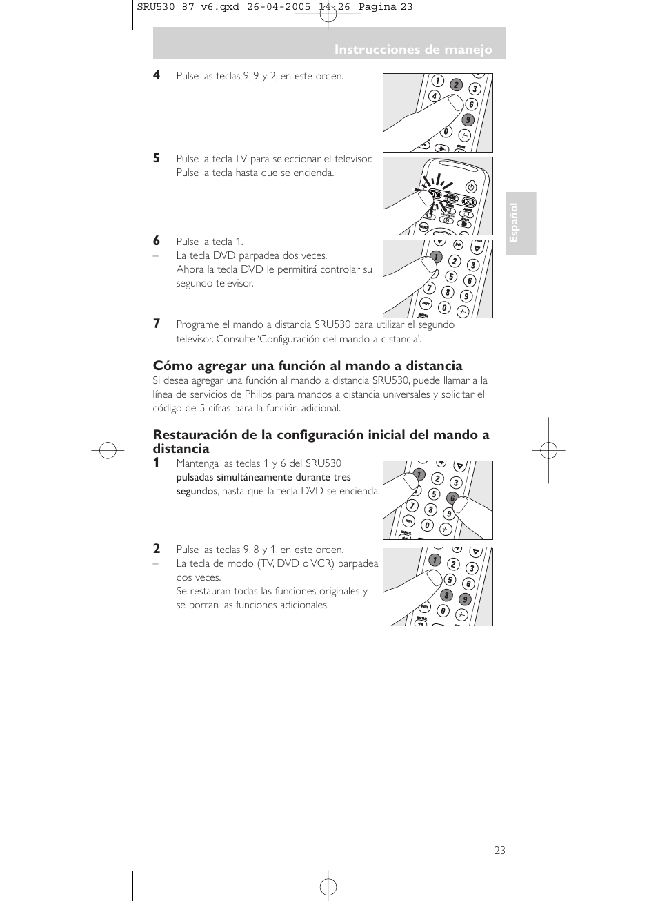 Philips SRU530 User Manual | Page 23 / 78