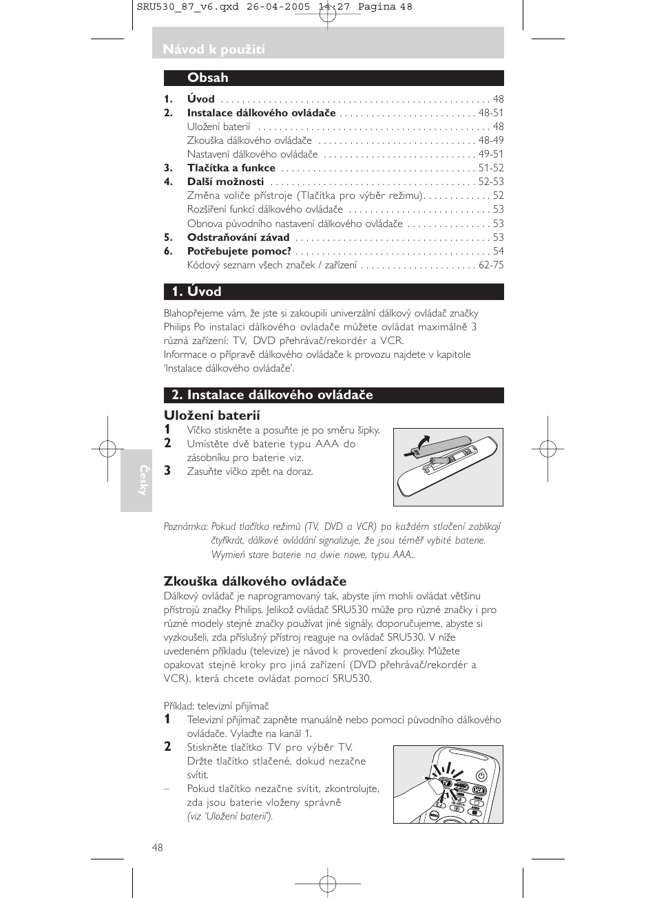 Philips SRU530 User Manual | Page 48 / 78