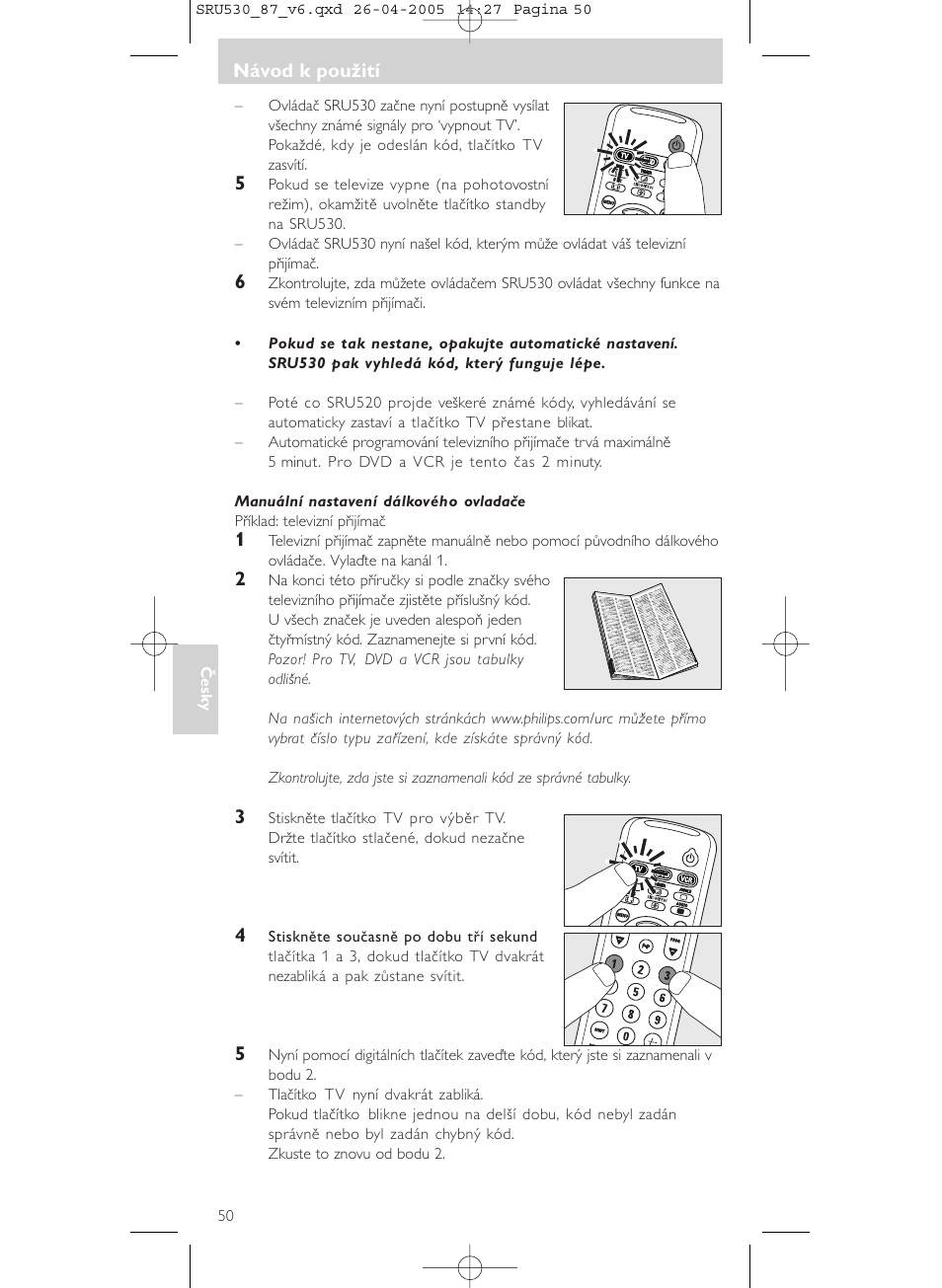 Philips SRU530 User Manual | Page 50 / 78