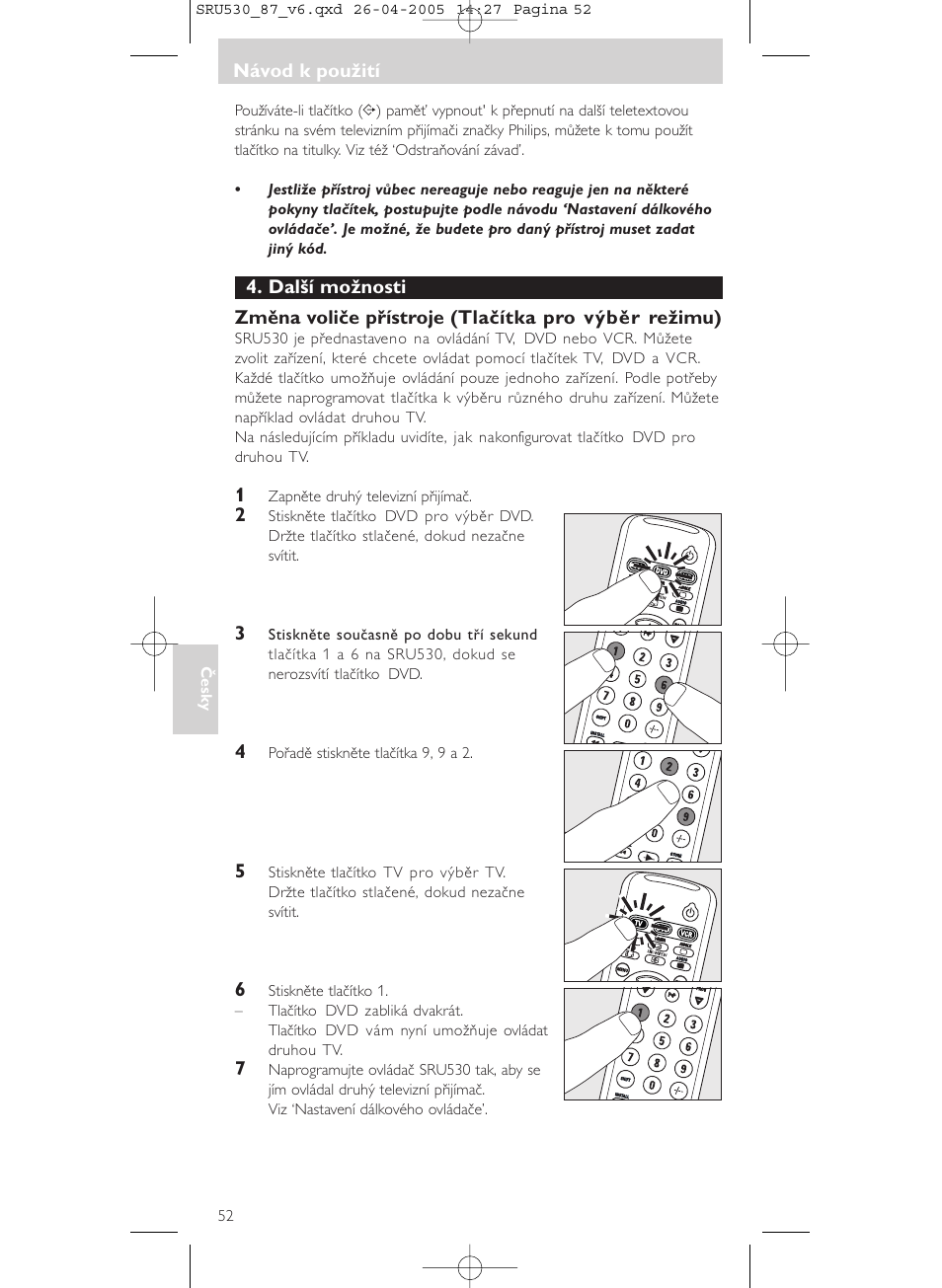 Philips SRU530 User Manual | Page 52 / 78