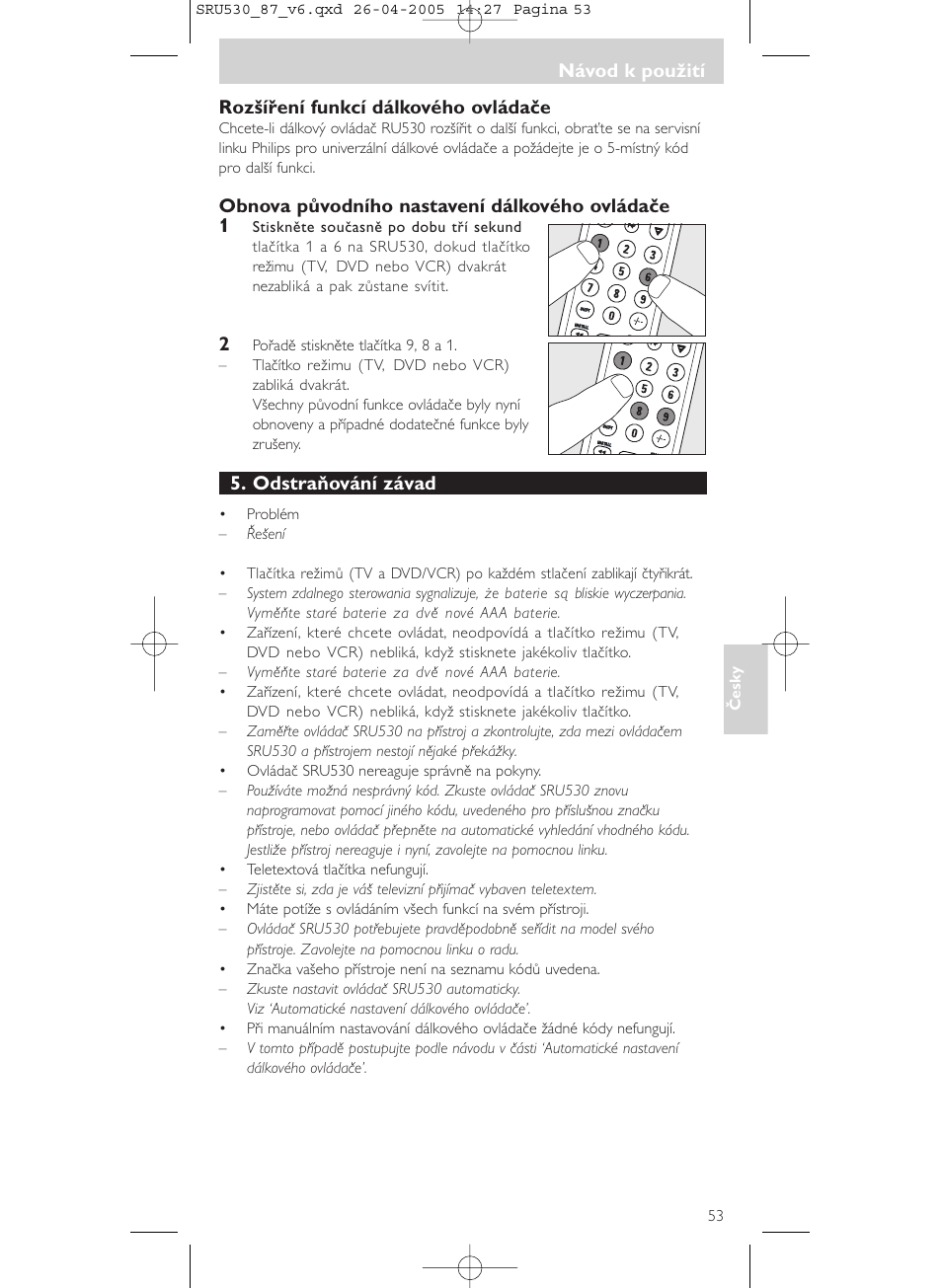 Philips SRU530 User Manual | Page 53 / 78