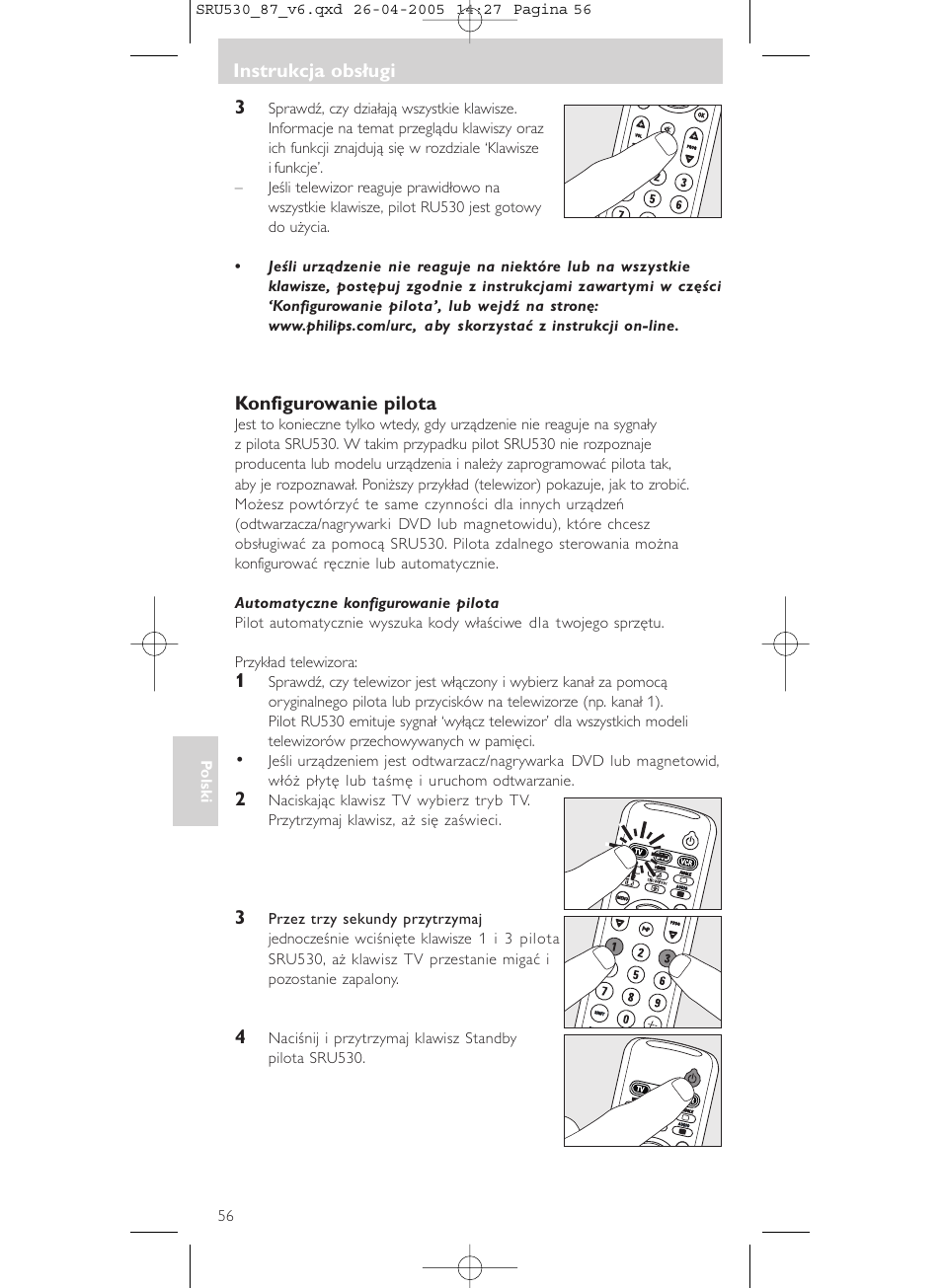 Philips SRU530 User Manual | Page 56 / 78