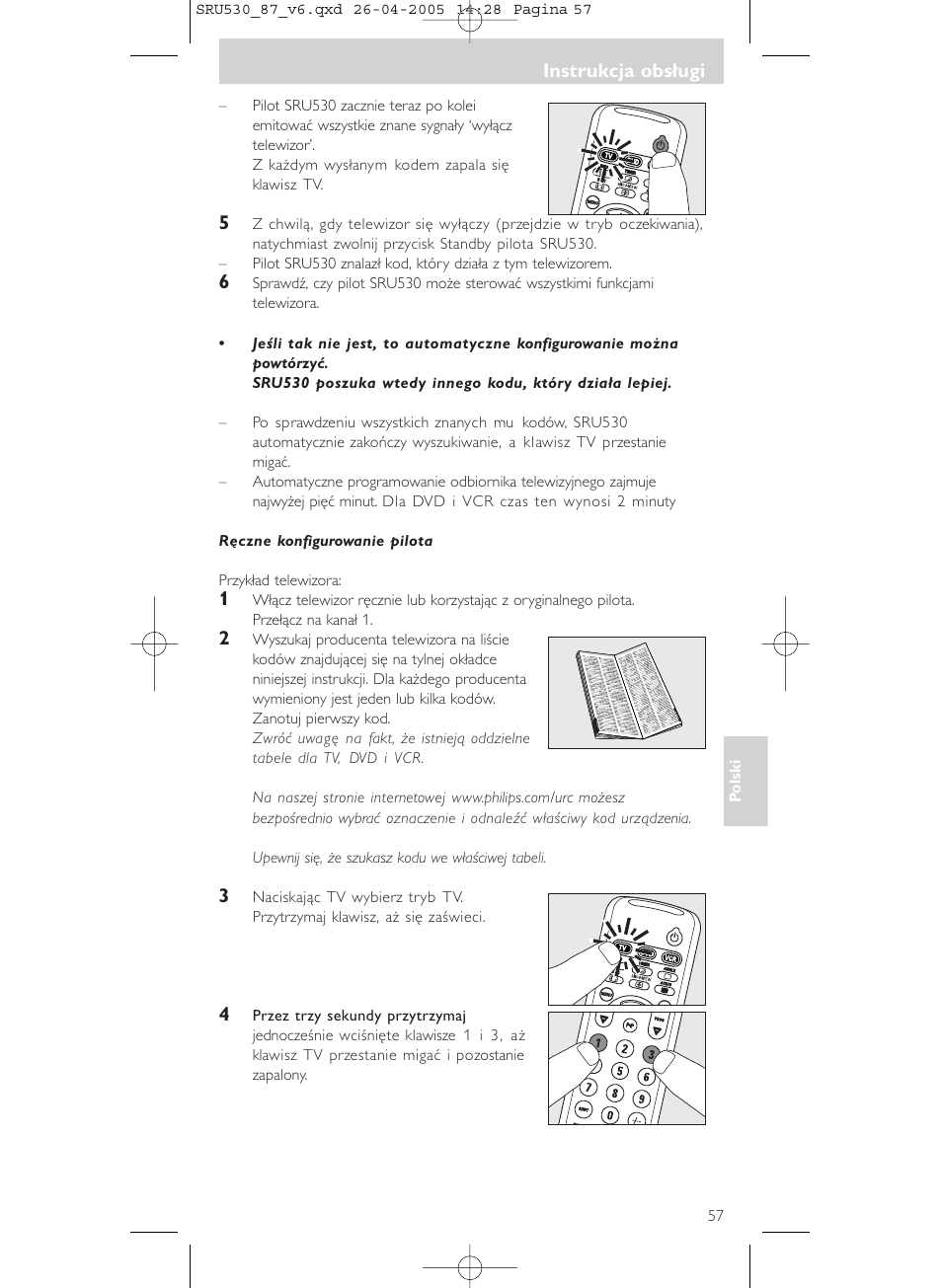 Philips SRU530 User Manual | Page 57 / 78