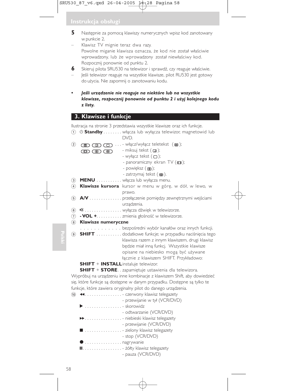 Philips SRU530 User Manual | Page 58 / 78