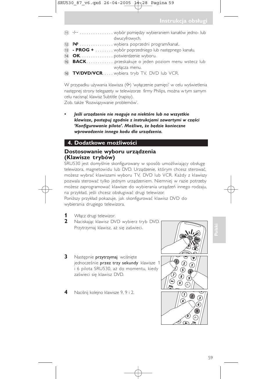 Philips SRU530 User Manual | Page 59 / 78