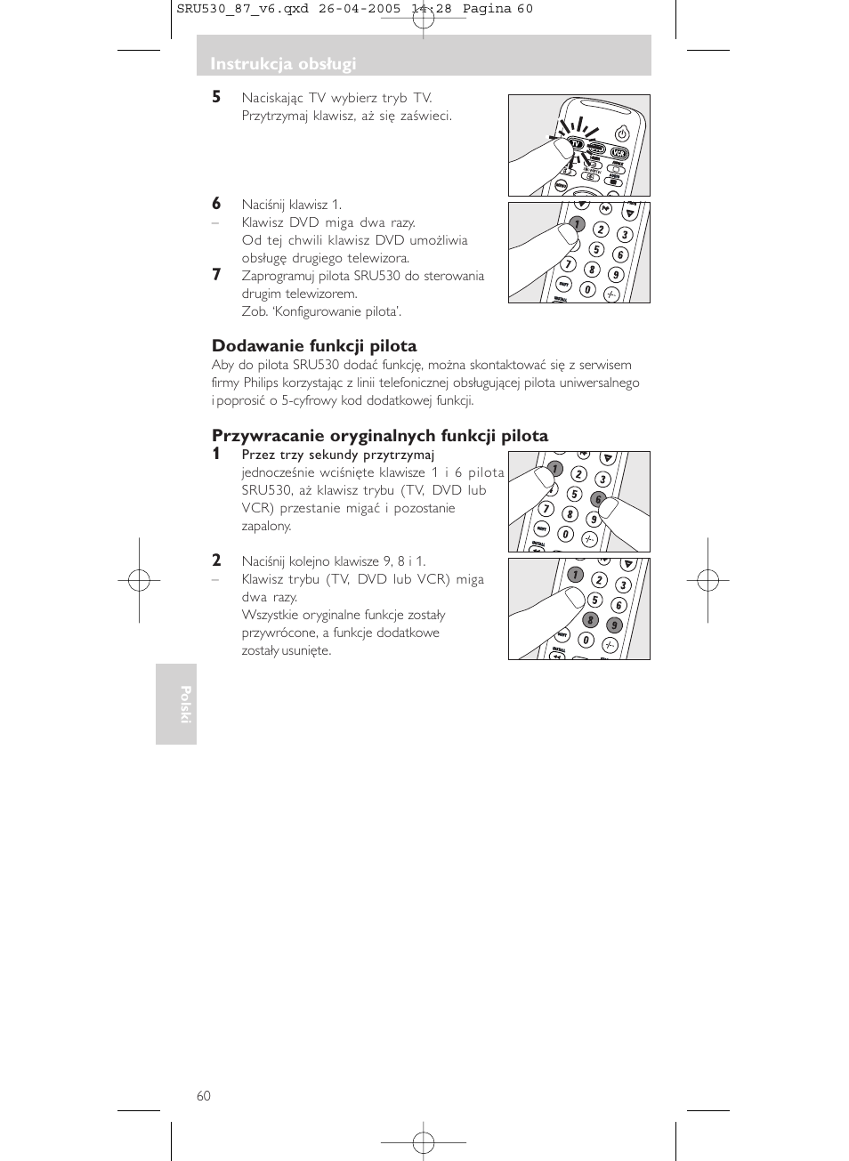 Philips SRU530 User Manual | Page 60 / 78