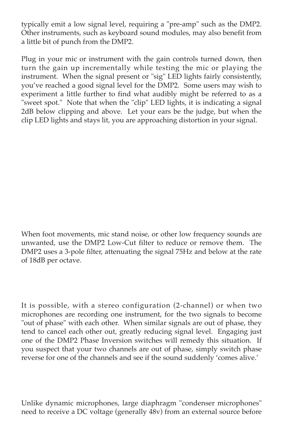 M-AUDIO DMP2 User Manual | Page 5 / 8