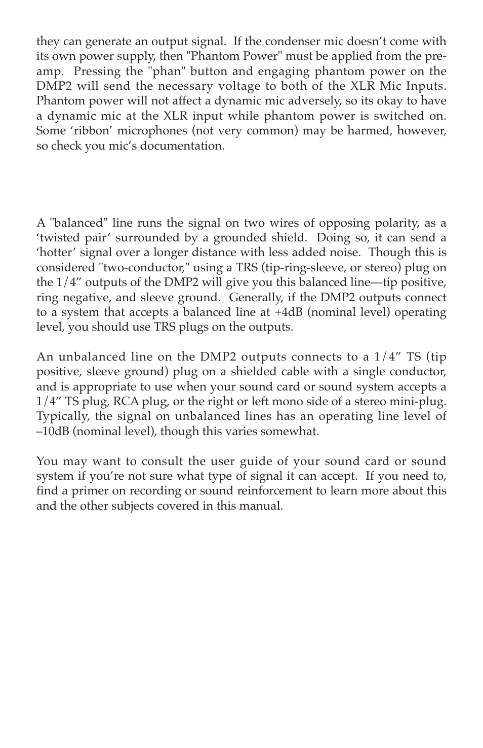 M-AUDIO DMP2 User Manual | Page 6 / 8