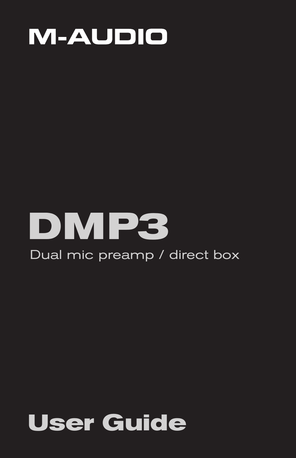 M-AUDIO DMP3 User Manual | 10 pages