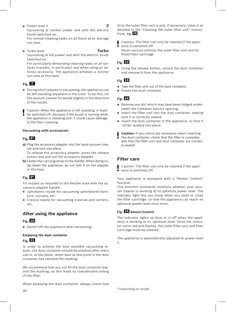 Bosch Athlet 252V Kabelloser Handstaubsauger BCH6255N1 dark navy User Manual | Page 35 / 108