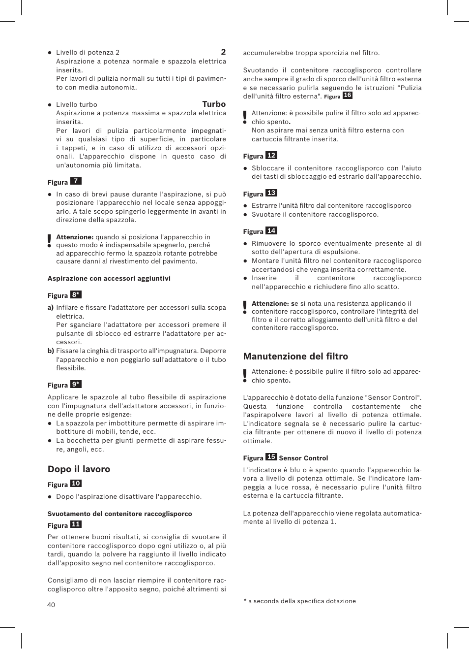 Bosch Athlet 252V Kabelloser Handstaubsauger BCH6255N1 dark navy User Manual | Page 41 / 108