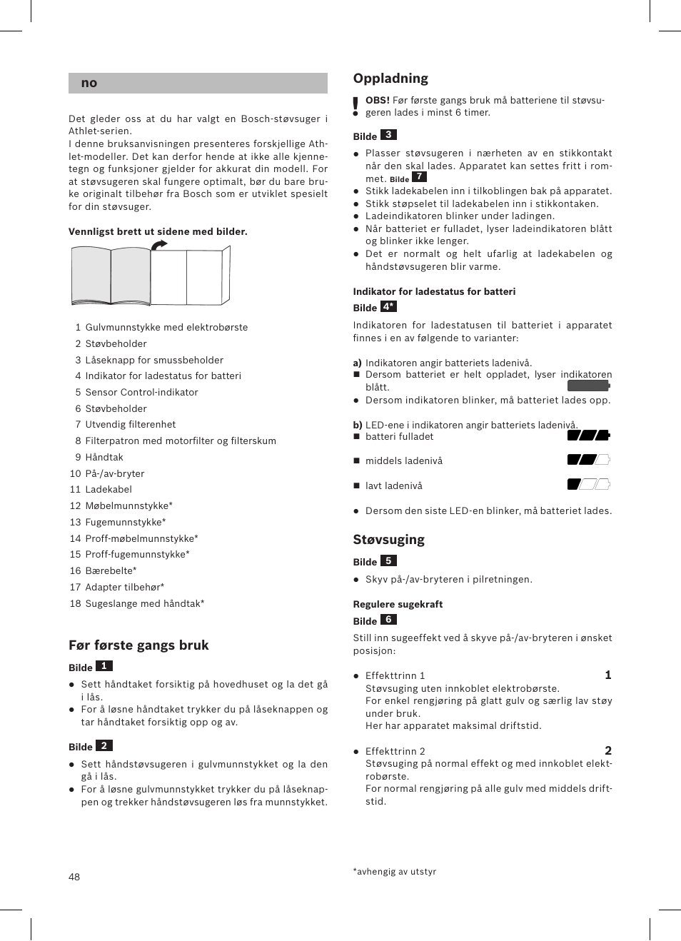 Bosch Athlet 252V Kabelloser Handstaubsauger BCH6255N1 dark navy User Manual | Page 49 / 108