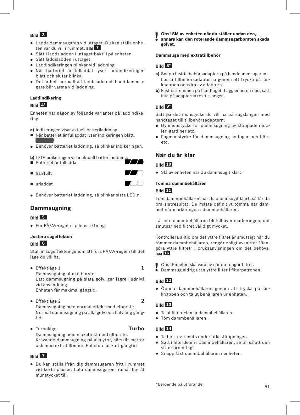 Bosch Athlet 252V Kabelloser Handstaubsauger BCH6255N1 dark navy User Manual | Page 52 / 108